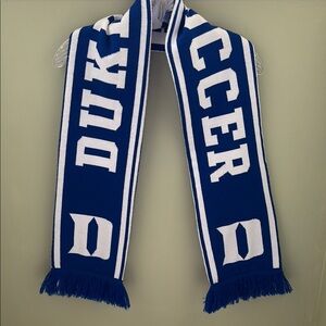 Duke Soccer Scarf in Blue and White